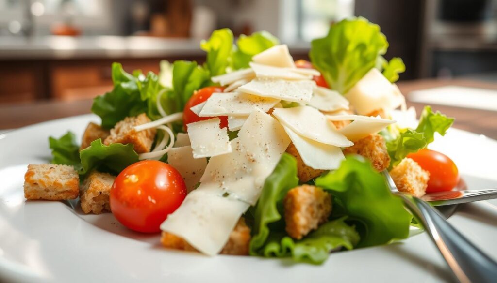 Caesar salad garnishes