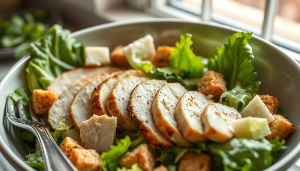 Chicken Caesar Salad preparation