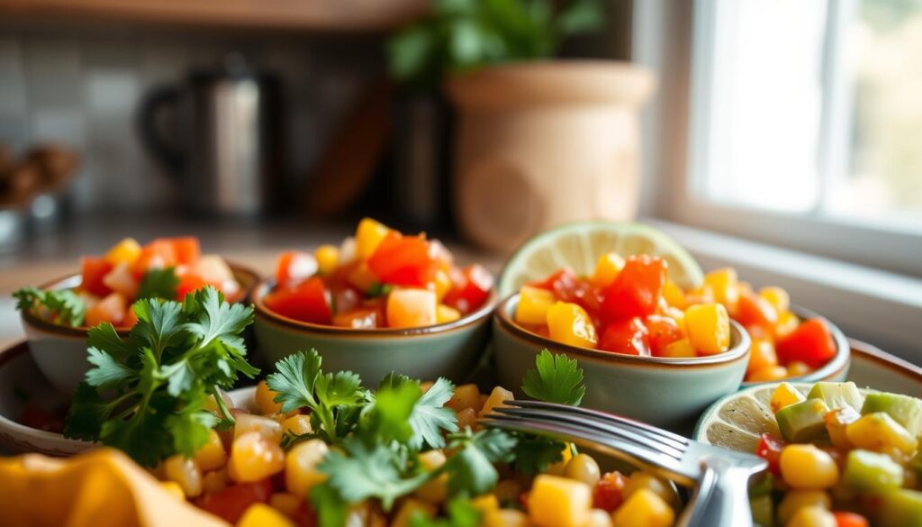 Delicious salsa varieties for taco bowls