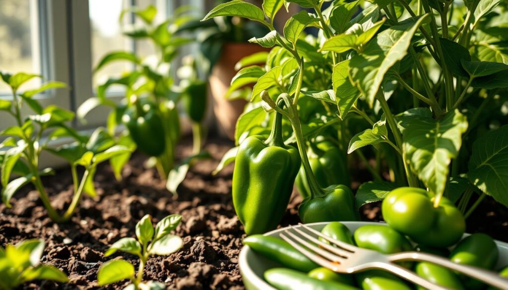 Growing poblano peppers