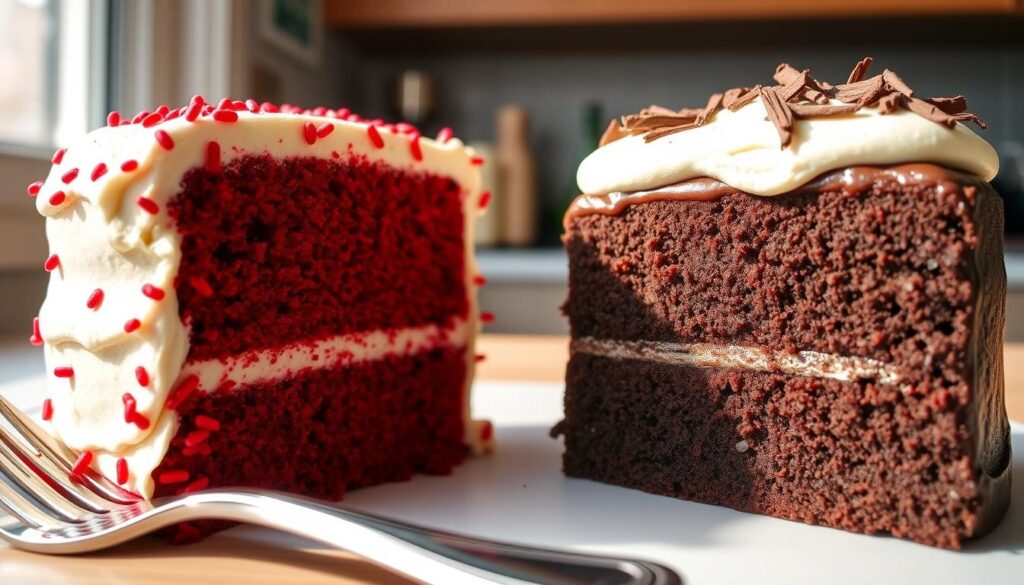 Is a red velvet cake just a chocolate cake?