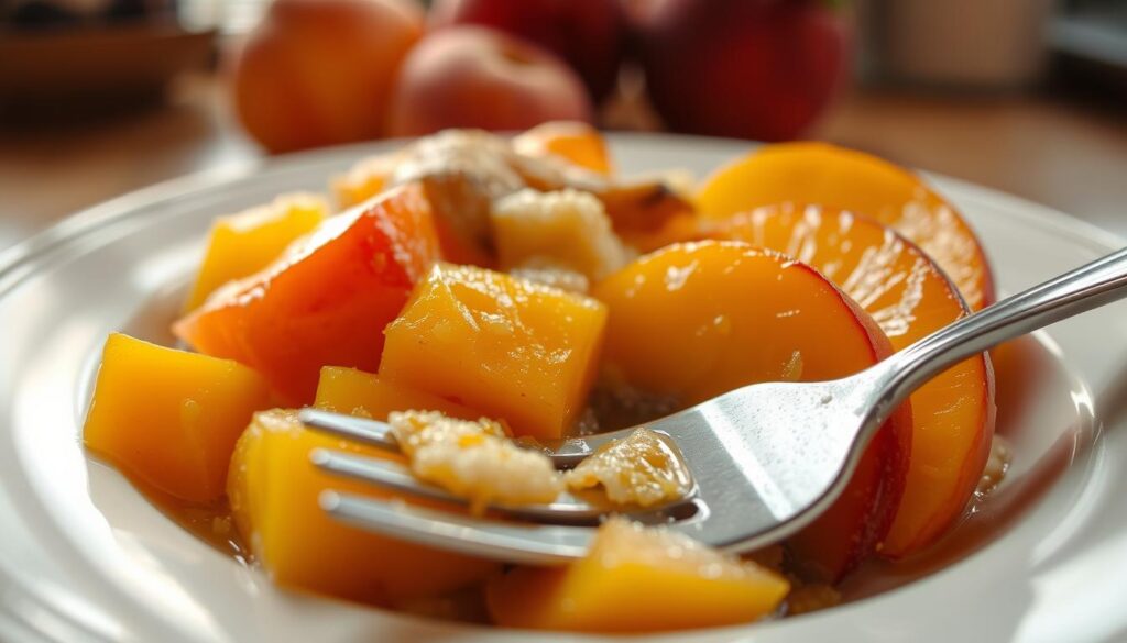 Is it better to use canned or frozen peaches for cobbler?