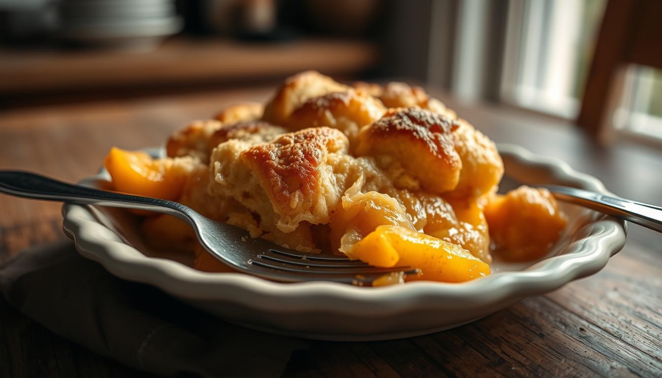 Peach Cobbler with Canned Peaches