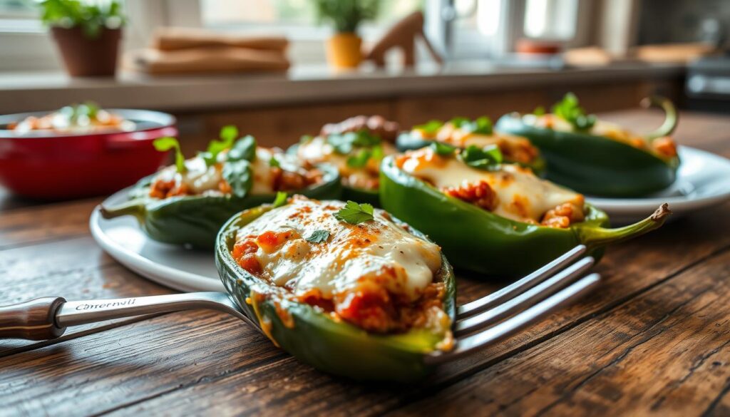 Stuffed Poblano Peppers