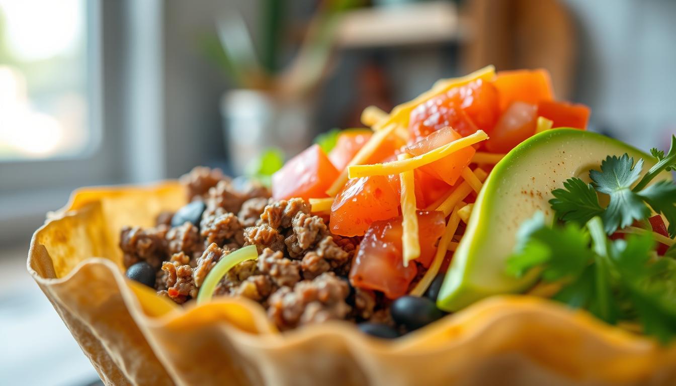 What are taco bowls made of?