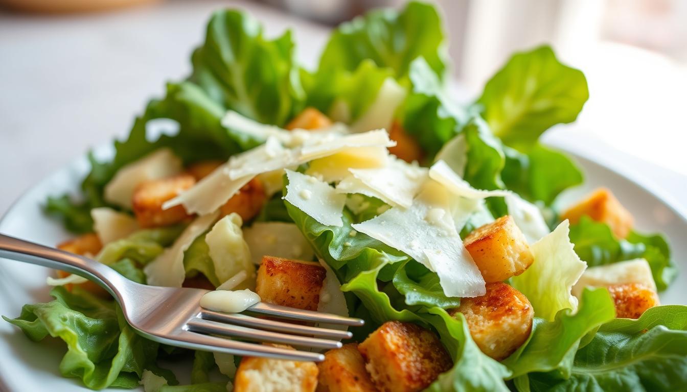 What does a real Caesar salad contain?