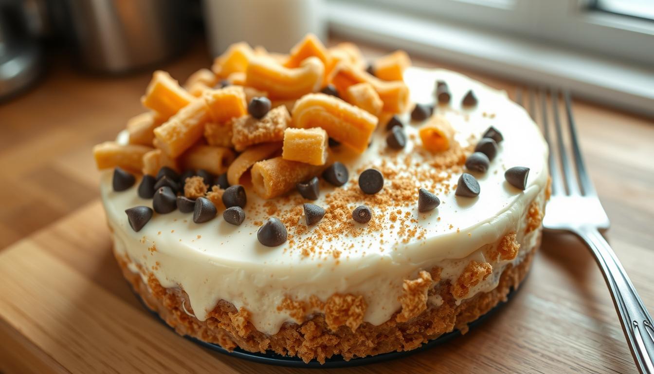 What is churro cheesecake made of?