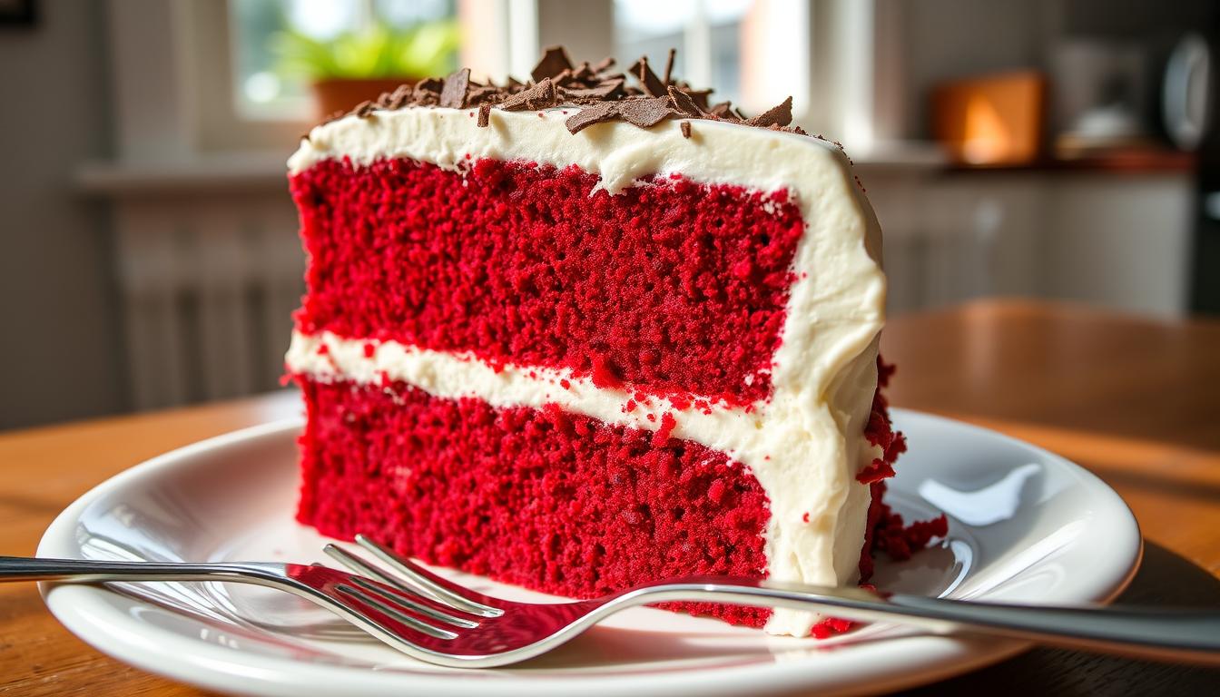 What is the flavor of red velvet cake?