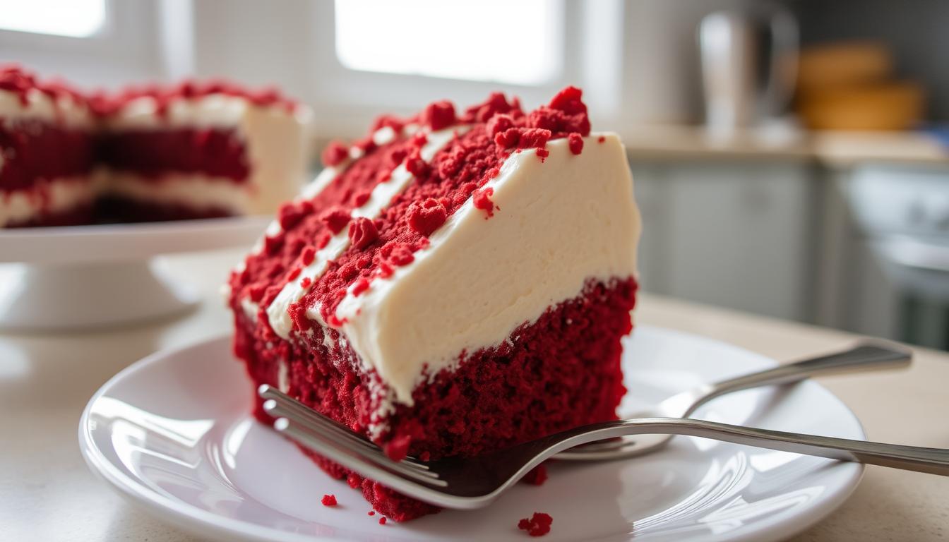 What makes a cake red red velvet?