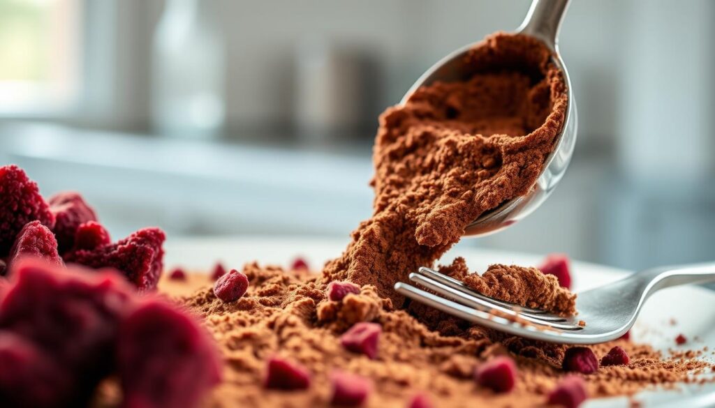 cocoa powder in red velvet