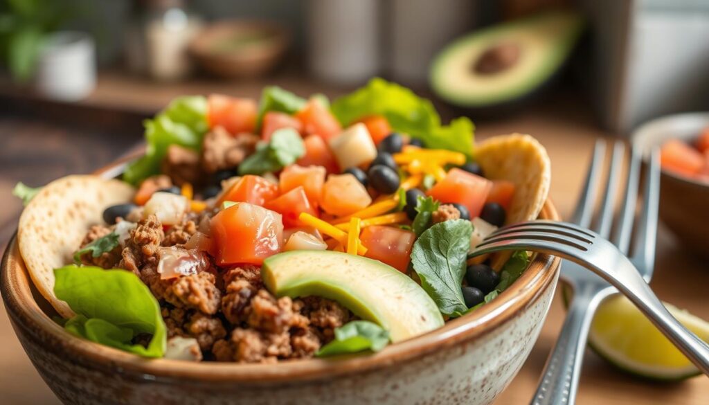 easy ingredients in taco bowl recipe