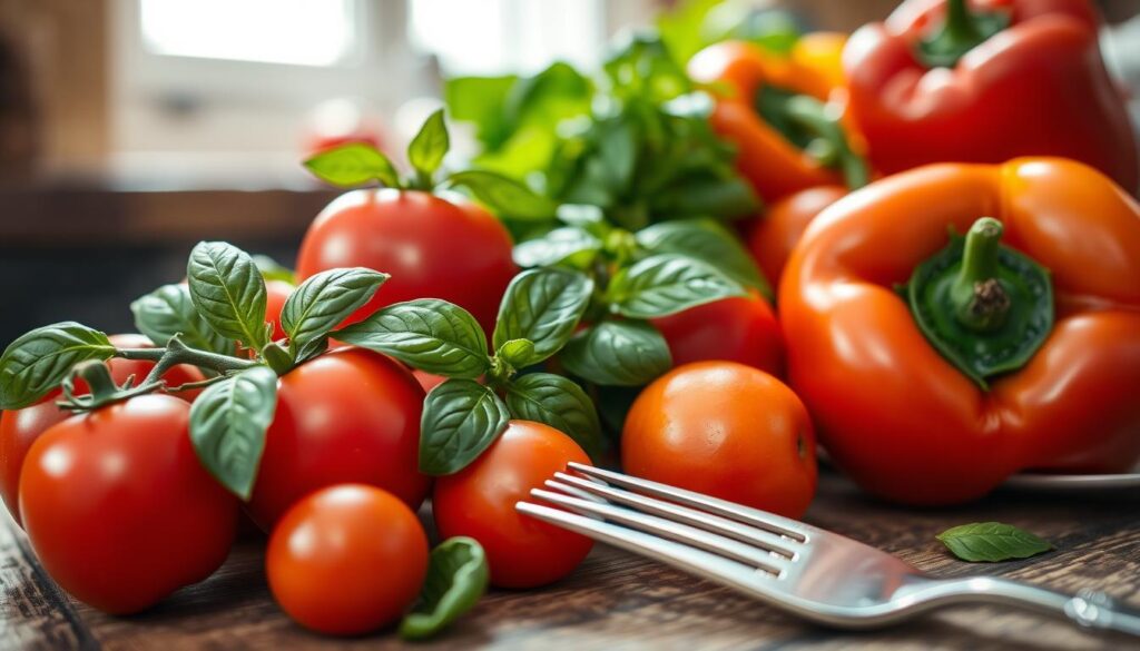 fresh ingredients in Italian cooking